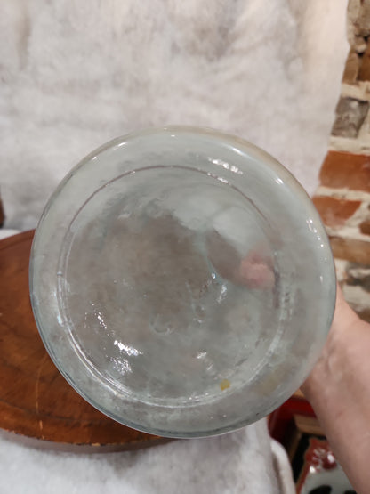 Vintage Light Aqua Blue 1/2 Gallon Embossed Mason's Patent Nov. 30th 1858 jar54