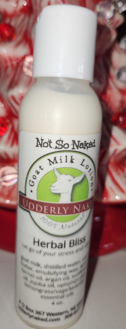 Udderly Naked Goat Milk Lotion Herbal Bliss UN9