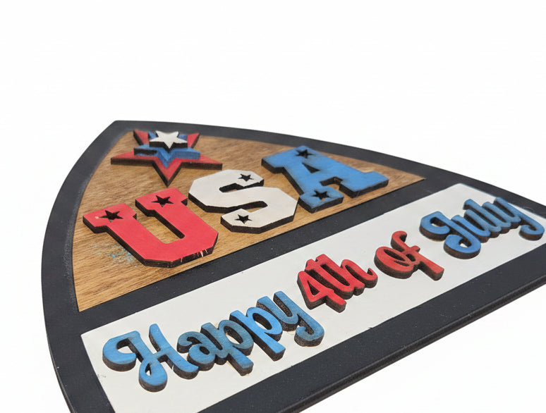 Patriotic Memorial Day Independence Day 4th of July Insert Kit for Interchangeable Frame Can Fit Arch, Rectangle, or Square Frame FRAMES SOLD SEPARATELY