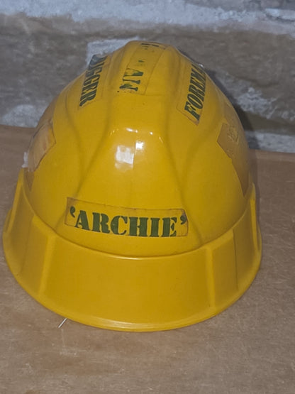 Vintage Avon After Shave Foreman Boss Hard Hat Bottle Everlast Archie EMPTY AS Is