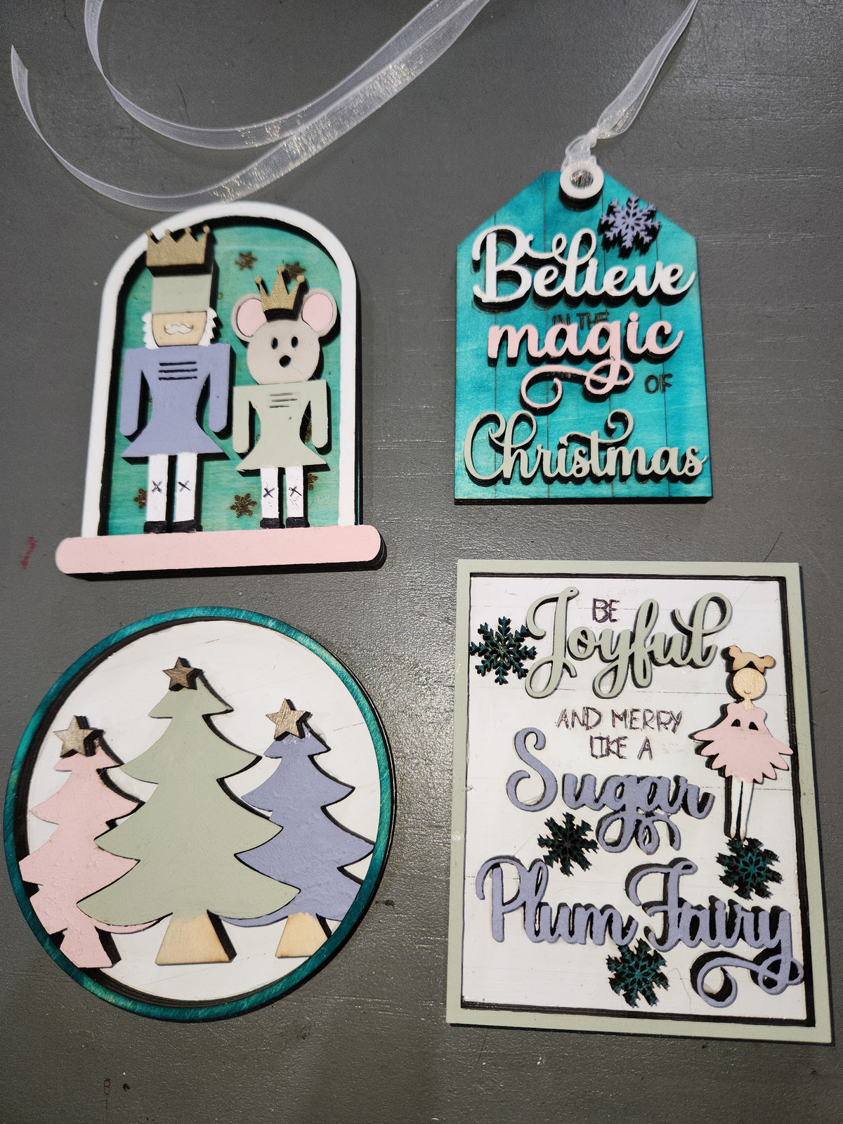 Tier Tray Decorations Nutcracker Christmas ttn9