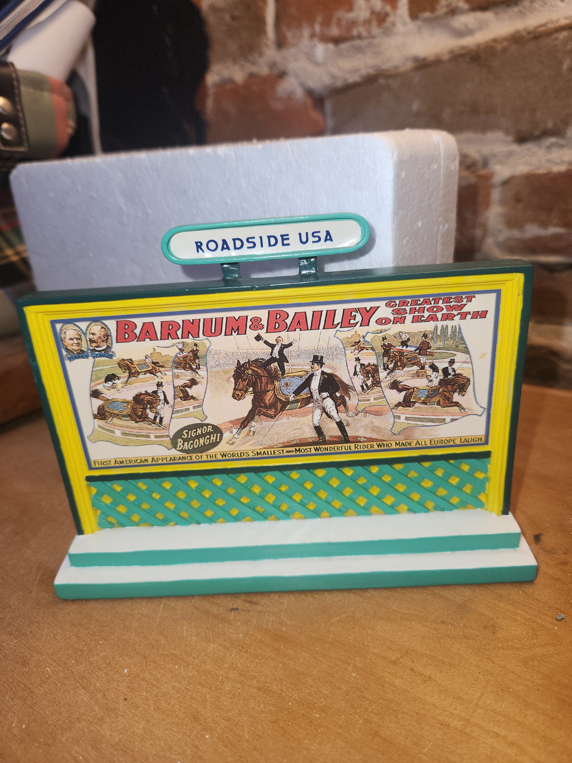 Vintage Lefton Roadside USA Billboards Ringling Brothers Barnum & Bailey #10513 Horse Trainer 1996 bb9