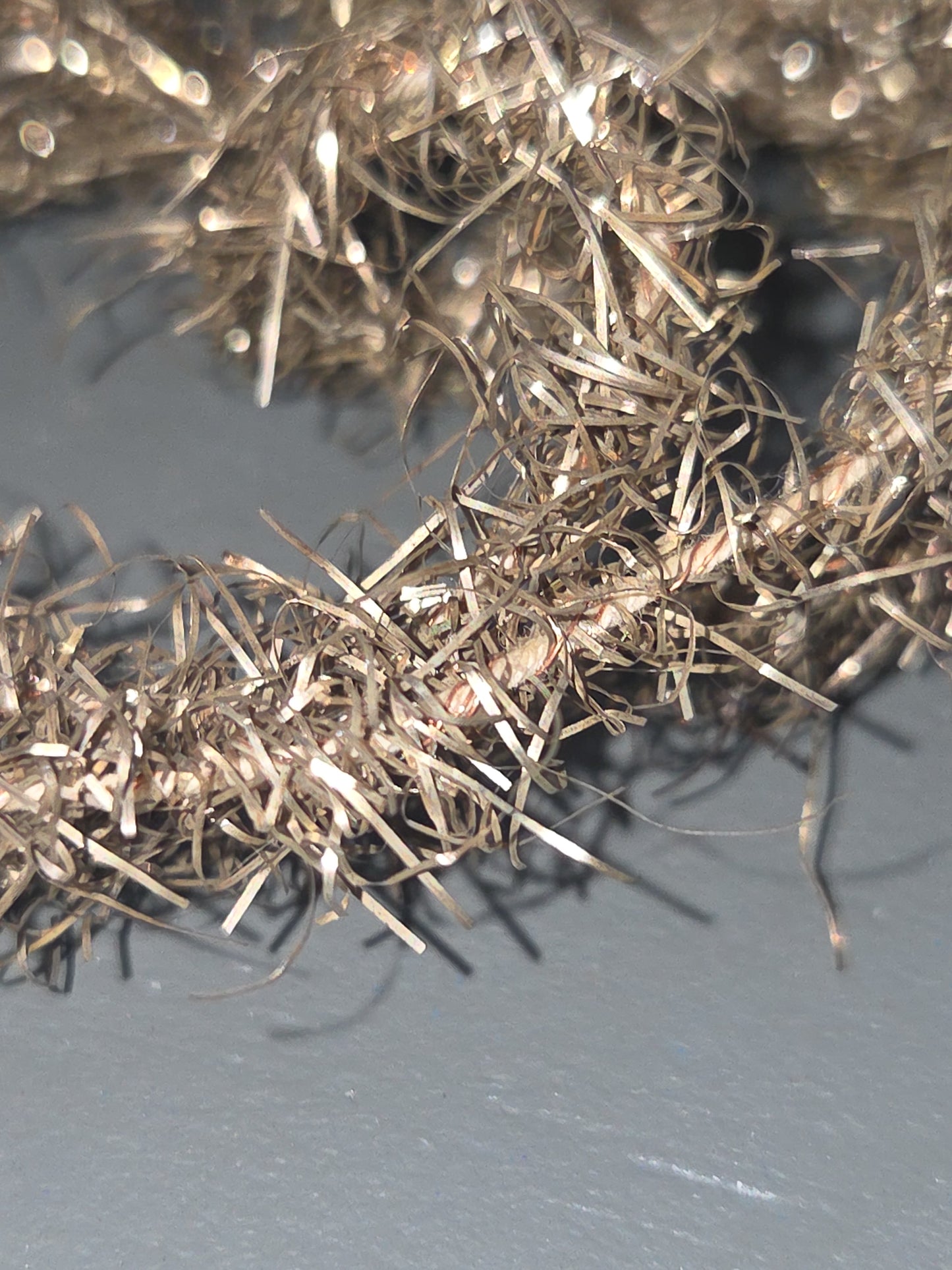 Antique Wire Tinsel Garland AS IS hg6