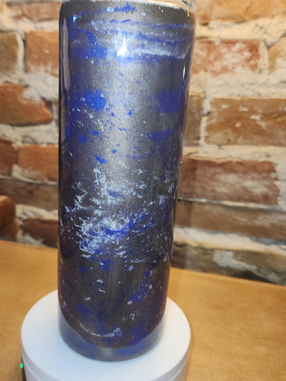 20 ounce stainless steel, Insulated, alcohol ink art Tumbler Purple, Grey, White AS IS CLEARANCE ai4