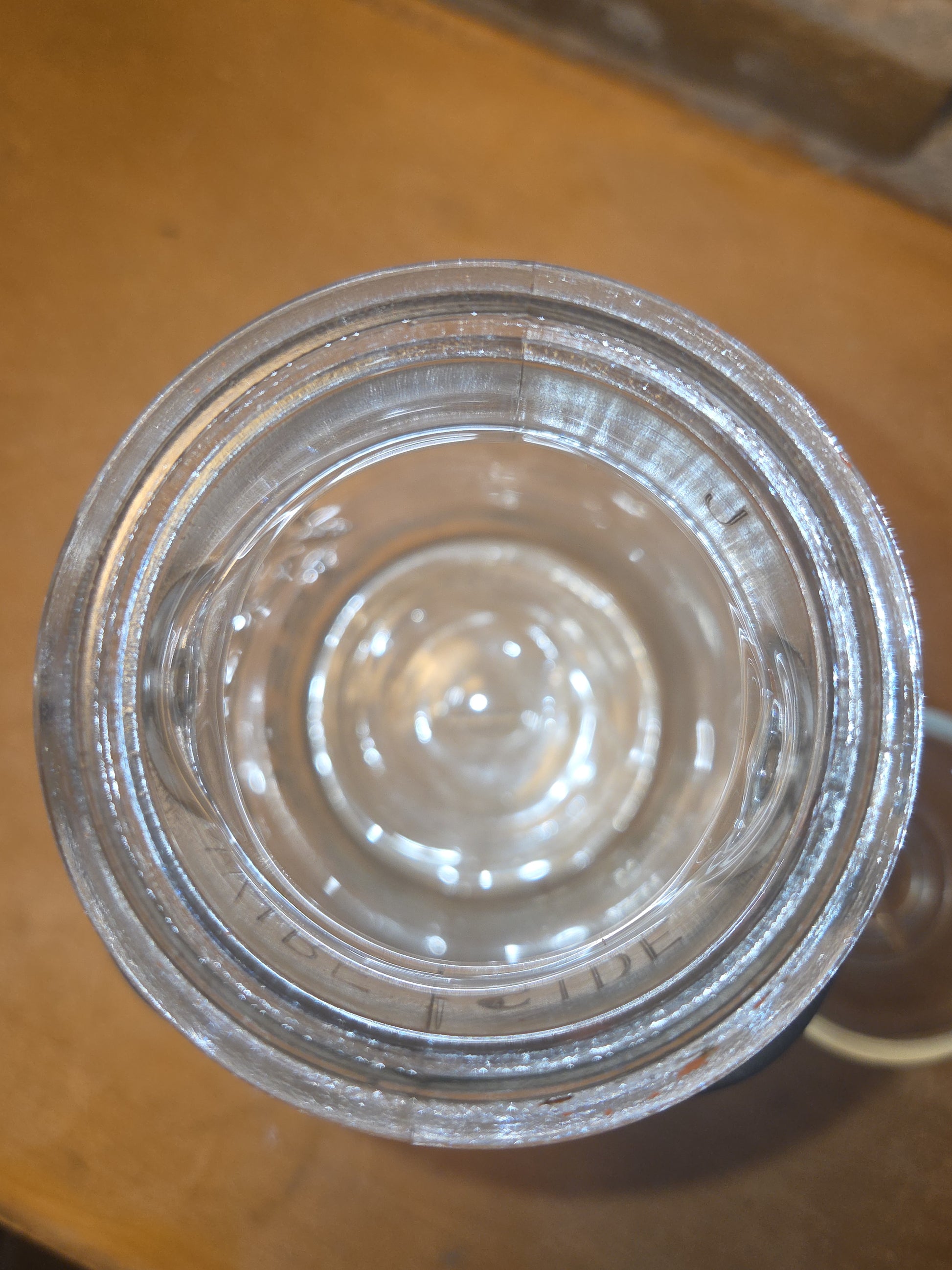 Vintage Ball Quart Jar Ideal Pat'd July 14, 1908 Clear Glass with Wire Bail and Glass Lid jar076