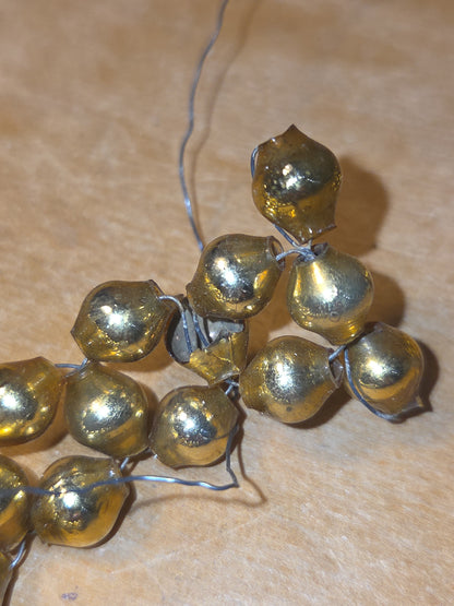 Vintage Mercury Bead Cross Ornaments AS IS For Crafting