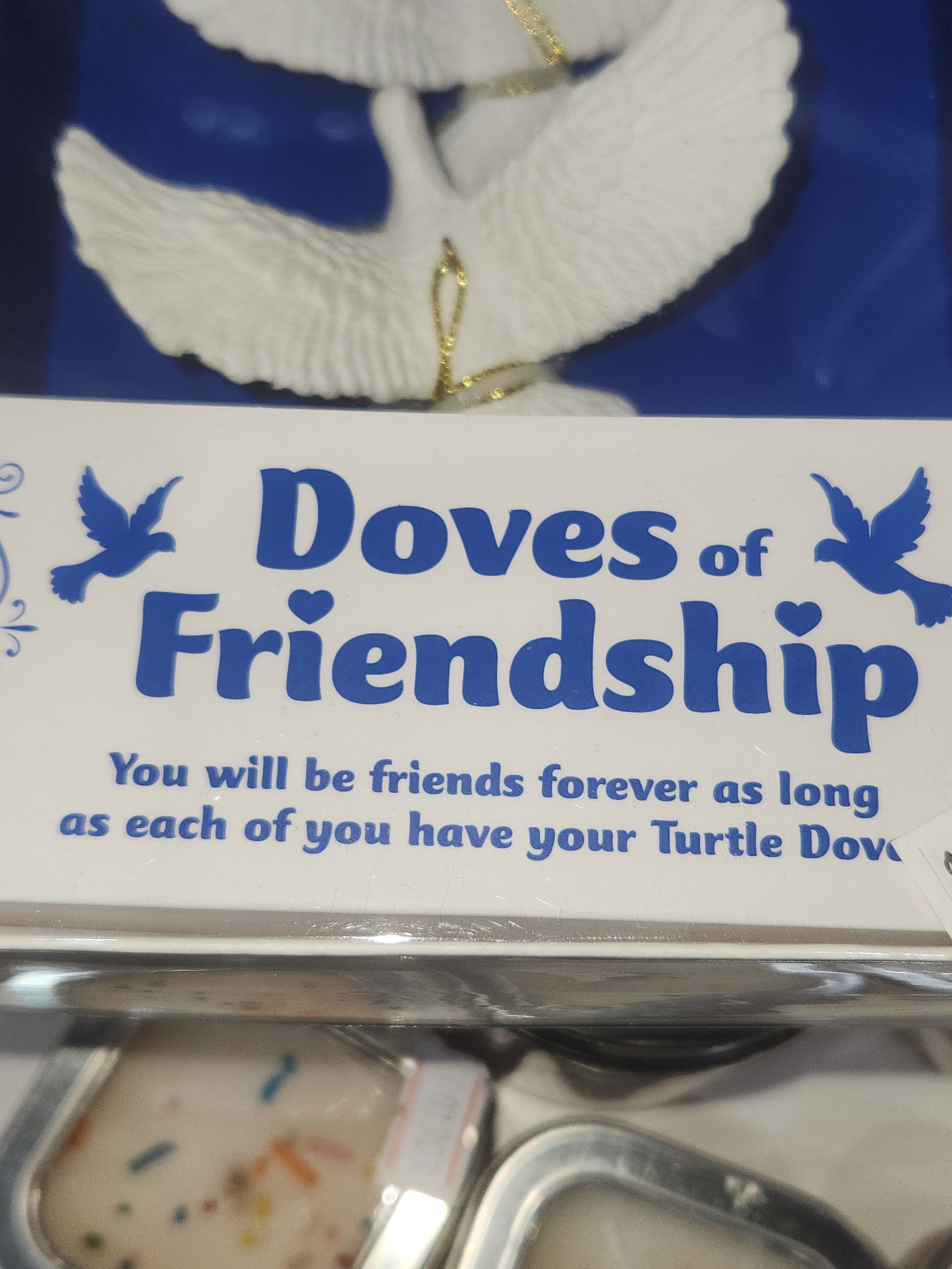 Frienship Dove Gift Set Ornament Car Charm for Friends to Share os78