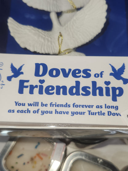 Frienship Dove Gift Set Ornament Car Charm for Friends to Share os78