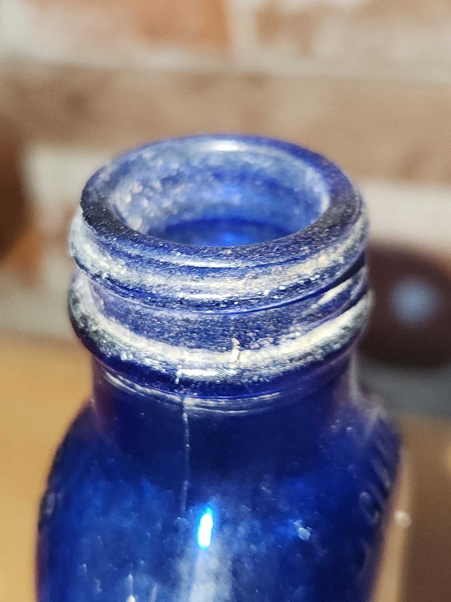 Vintage Medicine Bottle Squibb and Sons Cobalt Blue Glass. Pat. June 30, 1925 vb9