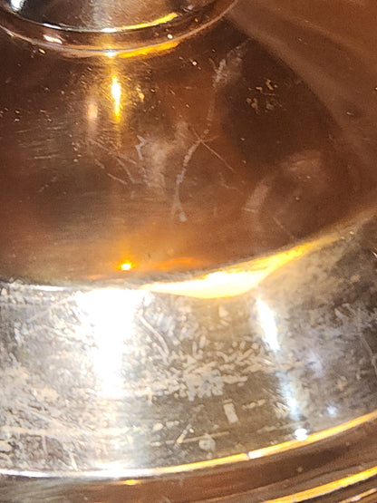 Vintage Copper or Brass Compote Dish Manning Quality Bowman Meriden Conneticut 2220 cb8
