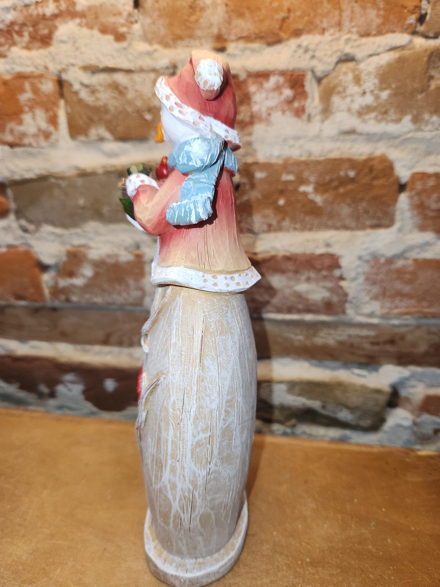 Snowman Figurine with a Cardinals 10" tall sm2