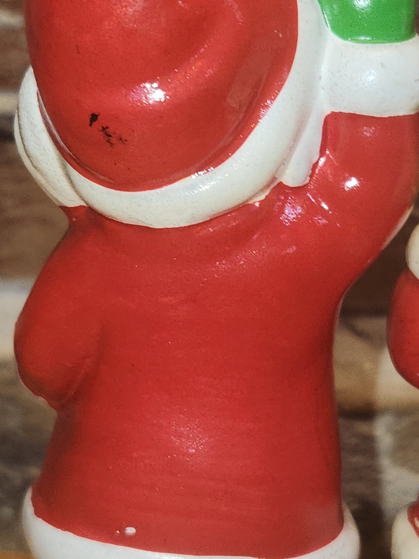 Vintage Chalkware Santa Figurines Set of 2 Made in Japan cw2