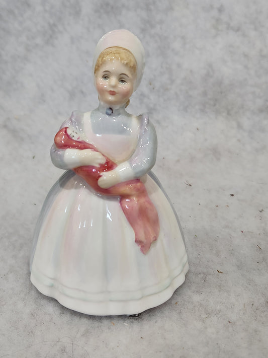 Vintage Royal Doulton bone china “The Rag Doll” HN2142 1953 nurse bc67