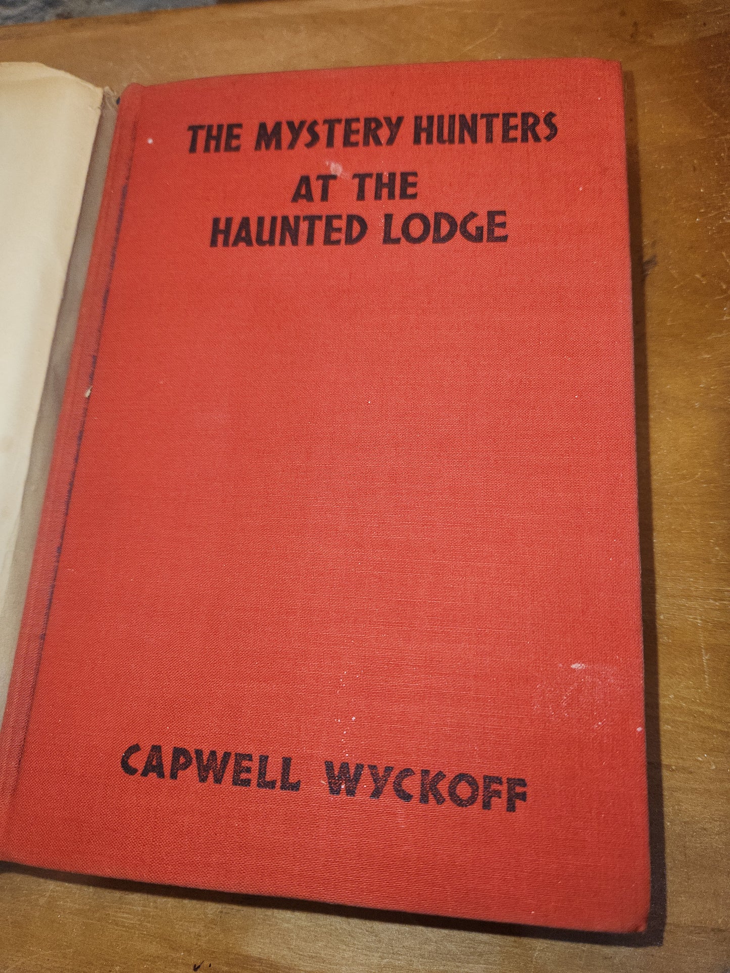 Vintage Hardcover Books Mystery Hunters At Old Frontier AND At The Haunted Lodge Capwell Wyckoff Saalfield Publishing Company 1934 vb99
