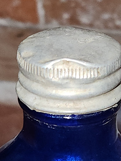 Vintage Medicine Bottle Squibb and Sons Cobalt Blue Glass. Pat. June 30, 1925 vb9