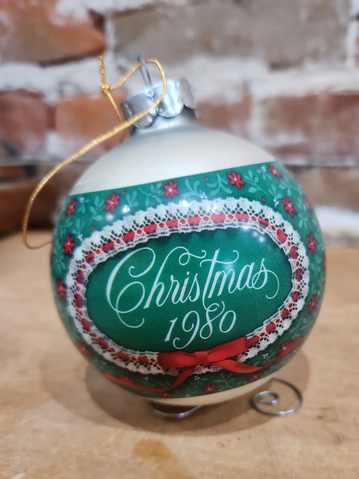 Vintage Hallmark Tree-Trimmer Glass Ornament Friendship 1980