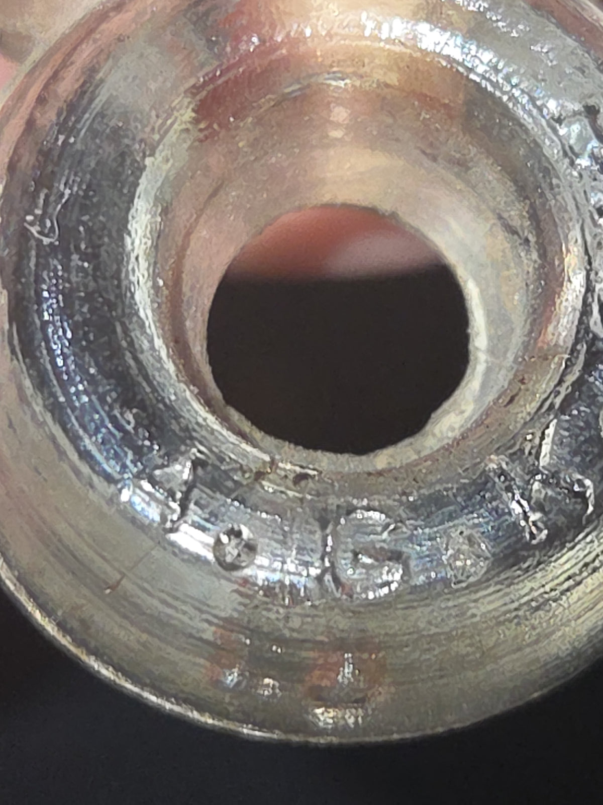 Vintage Radio Strain Wire Insulator Clear Glass  3 1/2" vi03