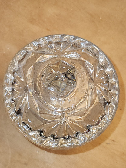 Vintage Anchor Hocking Pressed Glass Compote Candy Dish Wexford Pattern g71