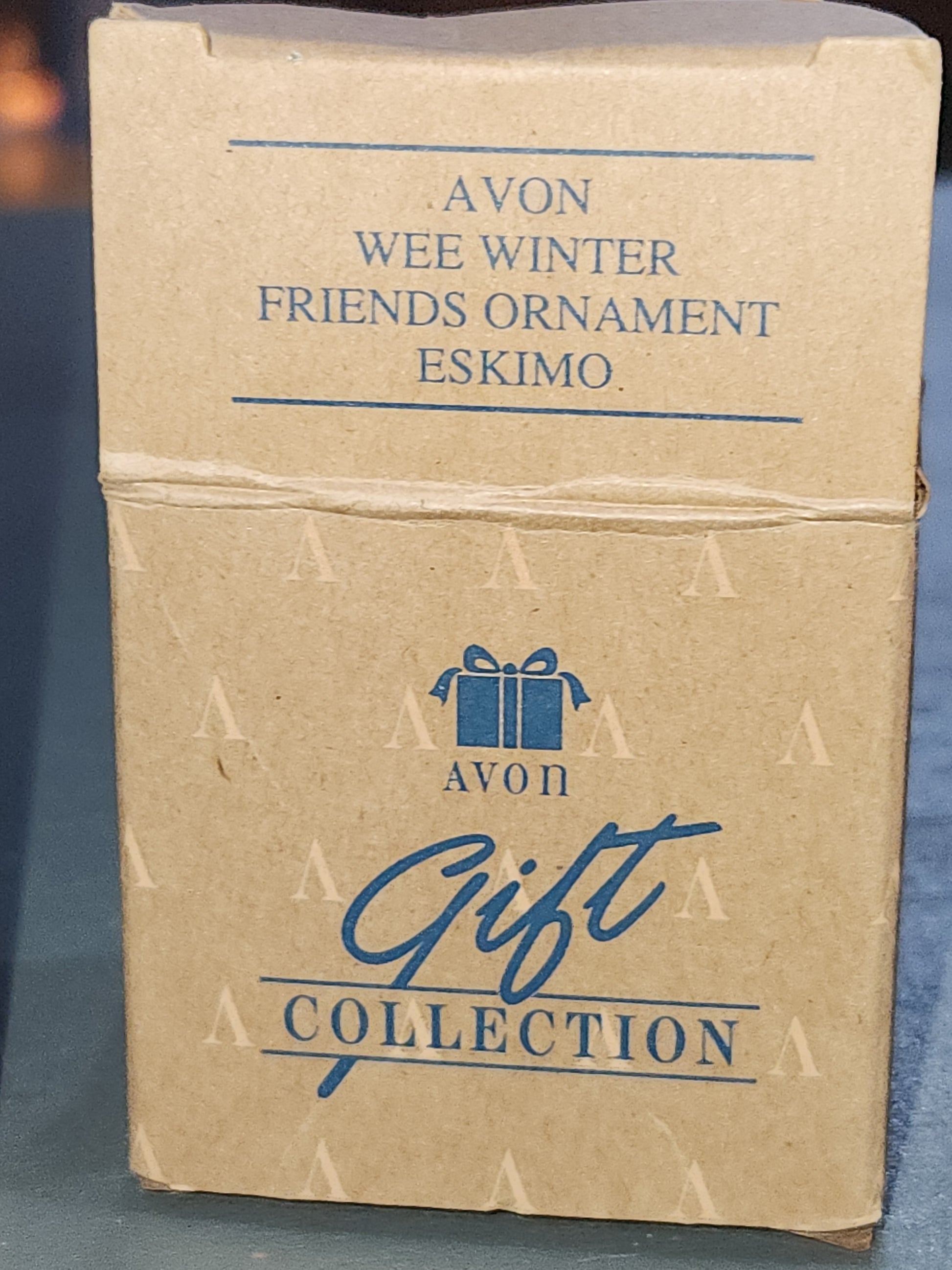Vintage Avon Wee Winter Friends Ornaments Polar Bear, Seal, Eskimo Set of 3 Ornaments CLEARANCE