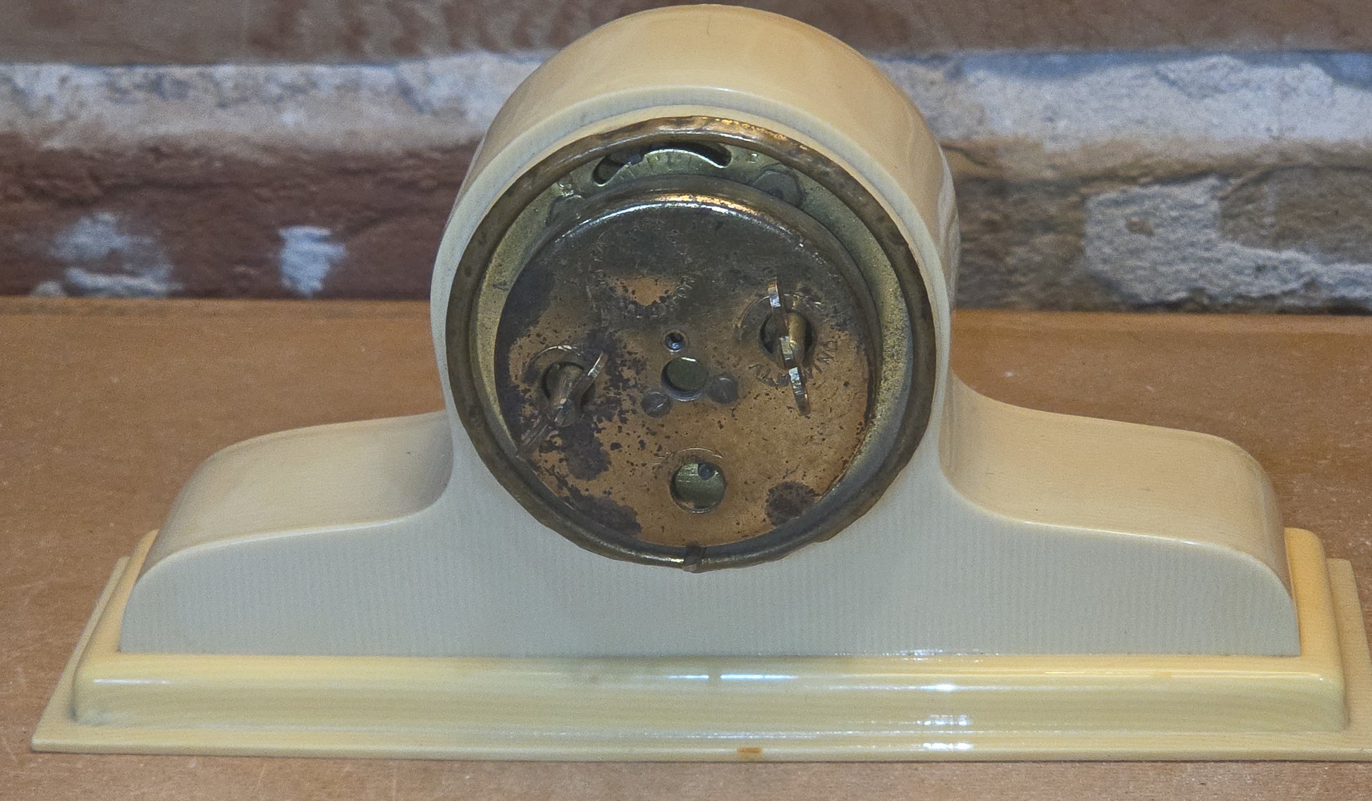 Vintage Celluloid Dresser Clock Victorian