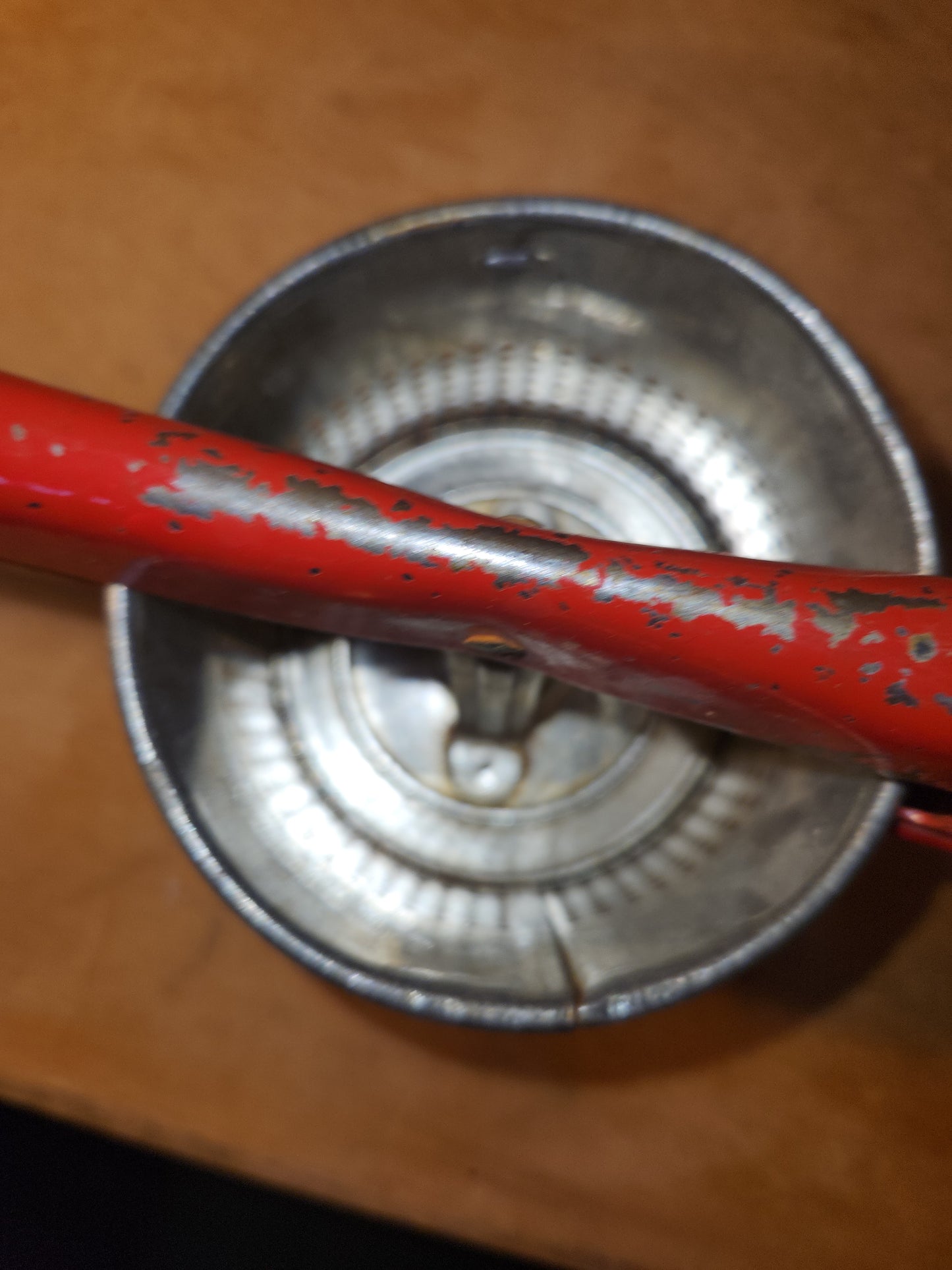 Vintage Handy Things Potato Ricer Michigan Red Handle kit912