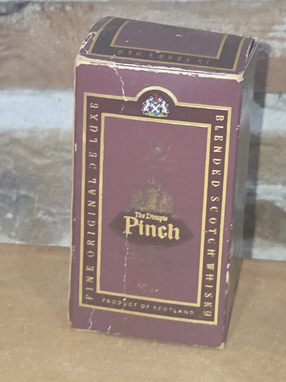 Vintage Liquor Bottle Dimple Pinch Scotch Whiskey EMPTY No Box vl97