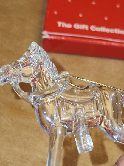 Vintage Avon Images Of Christmas Ornaments Rocking Horse and Reindeer àv61 AS IS CLEARANCE