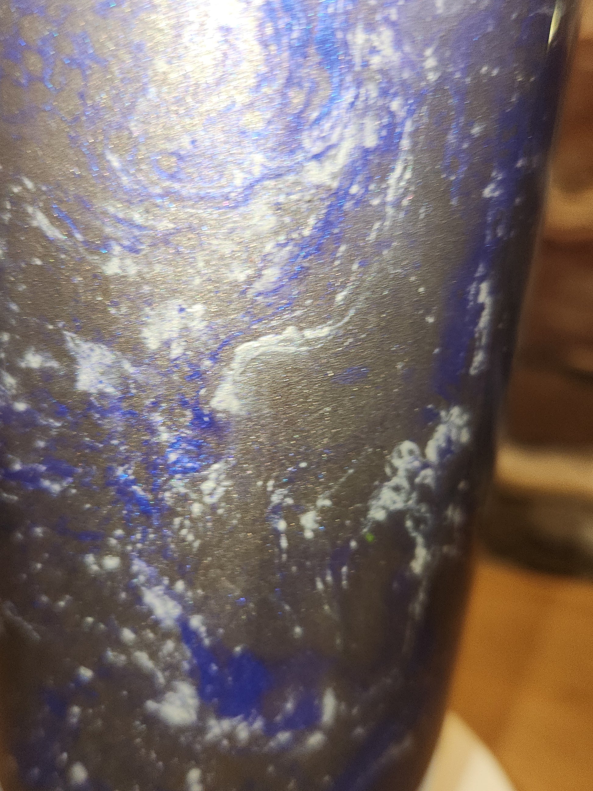 20 ounce stainless steel, Insulated, alcohol ink art Tumbler Purple, Grey, White AS IS CLEARANCE ai4