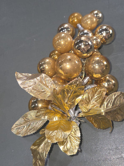 Vintage Mercury Glass Grape Cluster Ornament With Spare for Parts mg902
