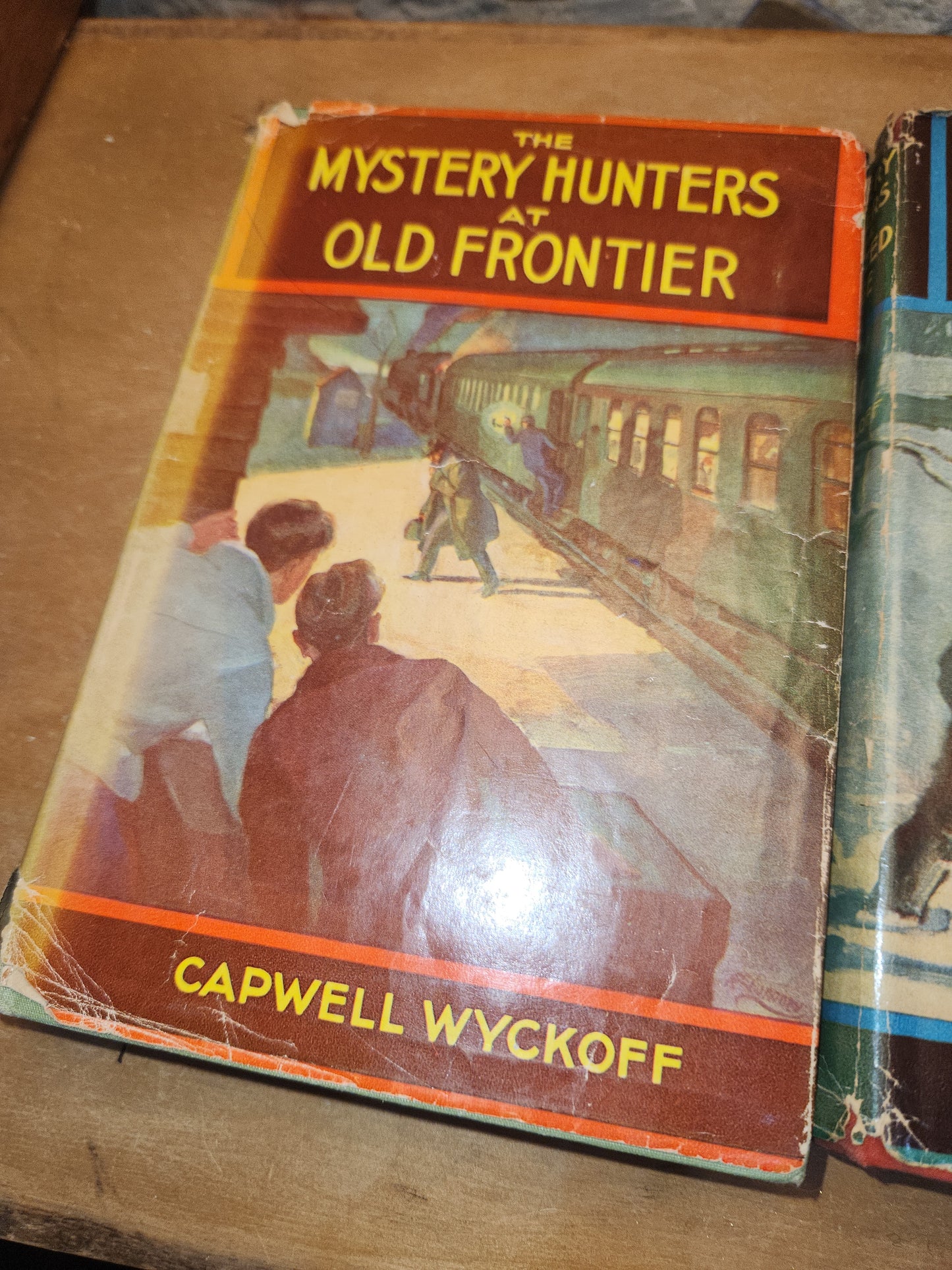 Vintage Hardcover Books Mystery Hunters At Old Frontier AND At The Haunted Lodge Capwell Wyckoff Saalfield Publishing Company 1934 vb99