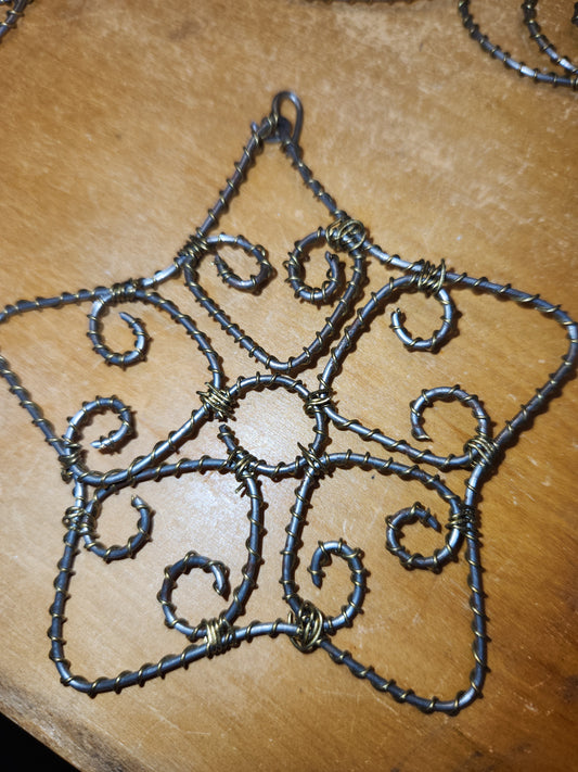 Handmade Wire Twist Ornaments Set of 16