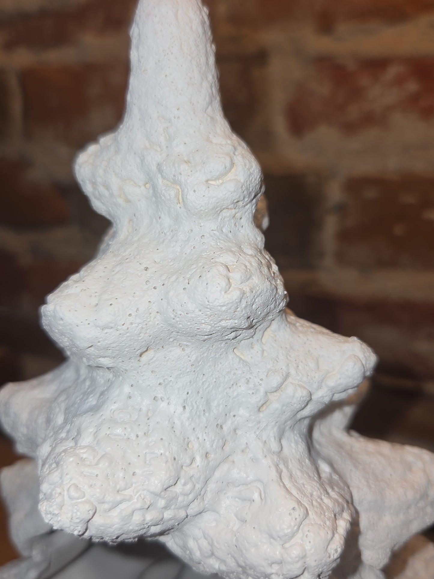 Vintage Rare Ceramic White Textured Christmas Tree 10 1/2"