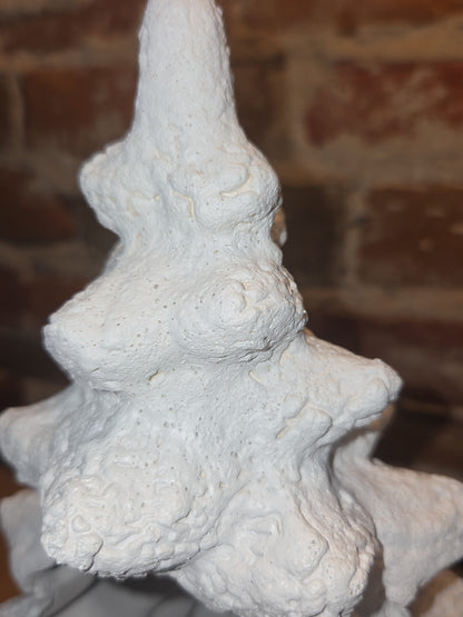 Vintage Rare Ceramic White Textured Christmas Tree 10 1/2"