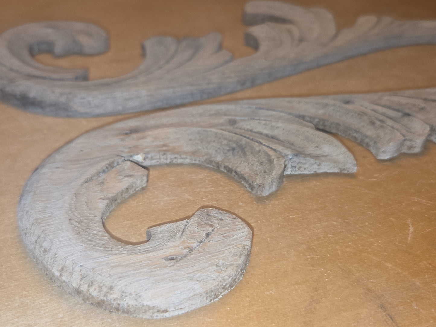 Antique Wooden Furniture Applique Set of 2 AS IS (Copy)