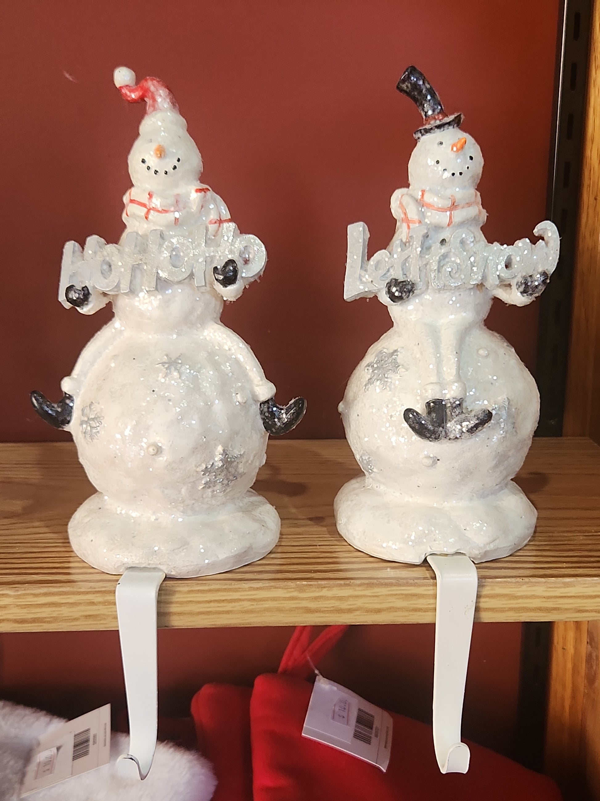 Stocking Holder Set of 2 Snowmen sh7