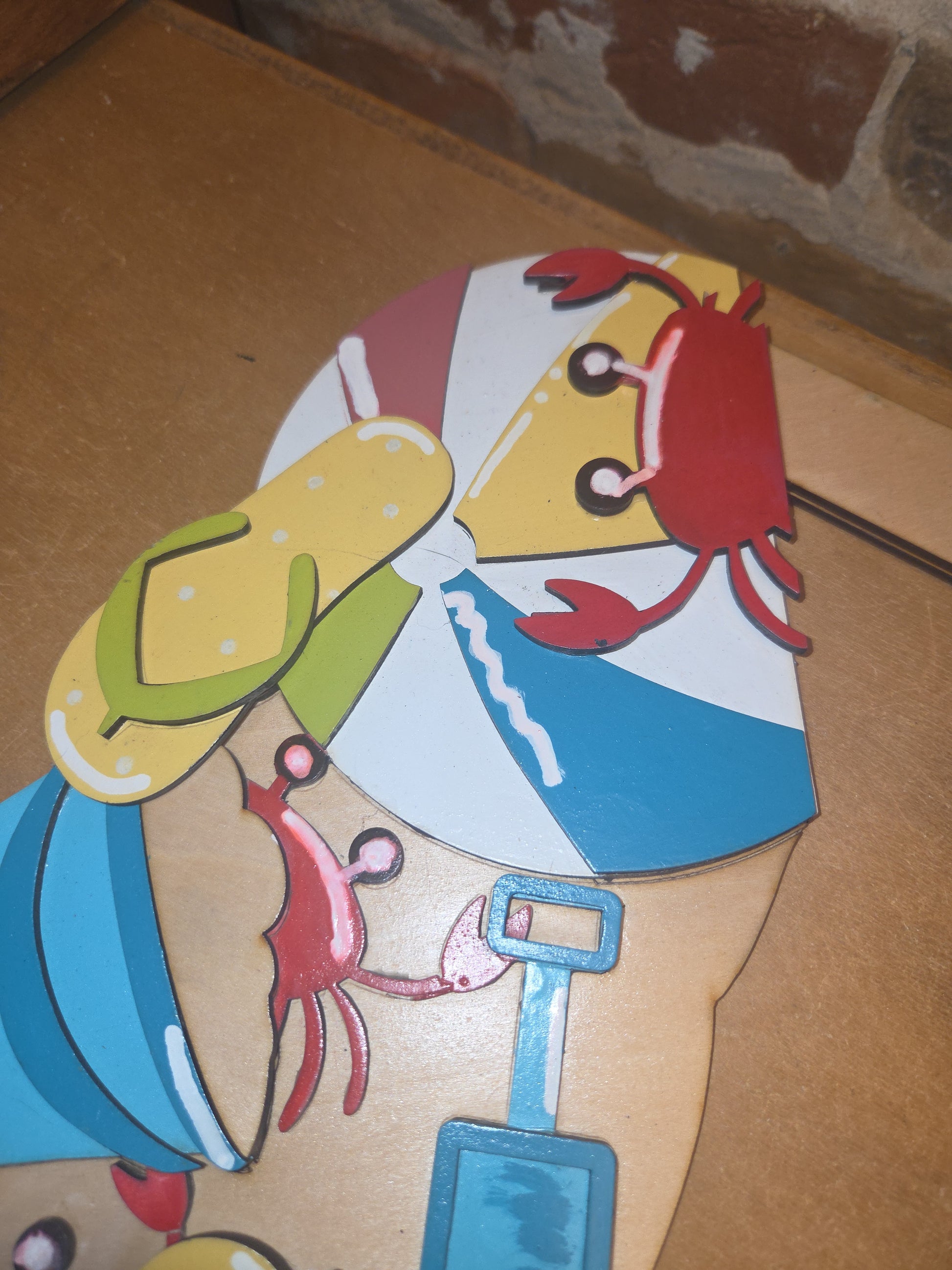 Beach Crab Summer Insert for Interchangeable Pot Spilling Door Sign *Sign Sold Seperately* dpi2