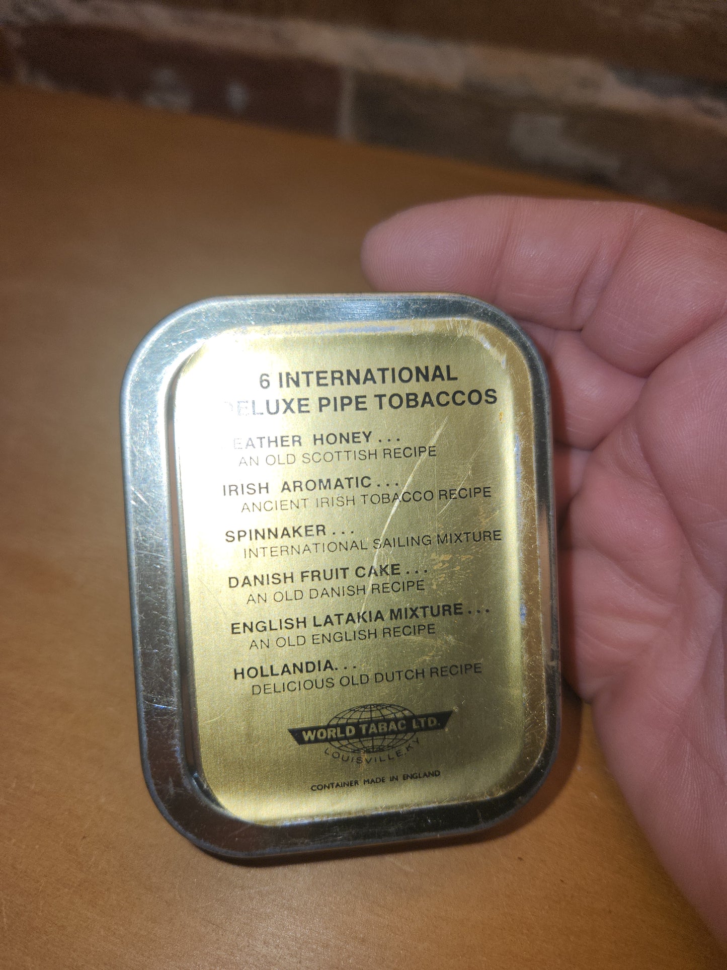 Vintage Niemyer Spinnaker International Sailing Mixture Tobacco Tin 3/4 oz International Deluxe Pipe Tobaccos World Tabac LTD tin03