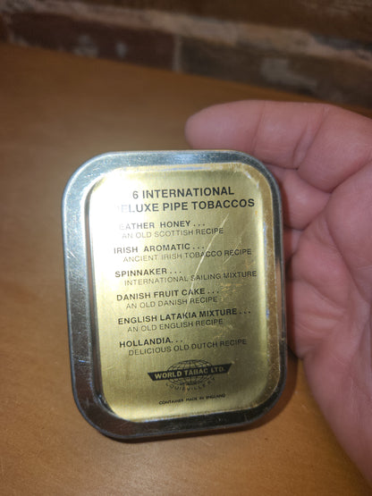 Vintage Niemyer Spinnaker International Sailing Mixture Tobacco Tin 3/4 oz International Deluxe Pipe Tobaccos World Tabac LTD tin03