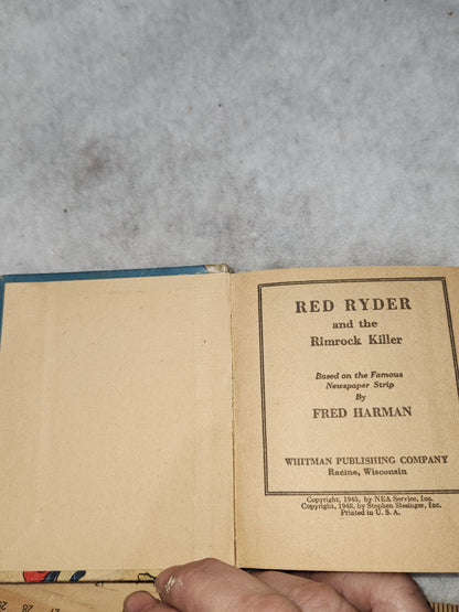 Vintage Big Little Book Better Little Book Red Ryder and the Rimrock Killer