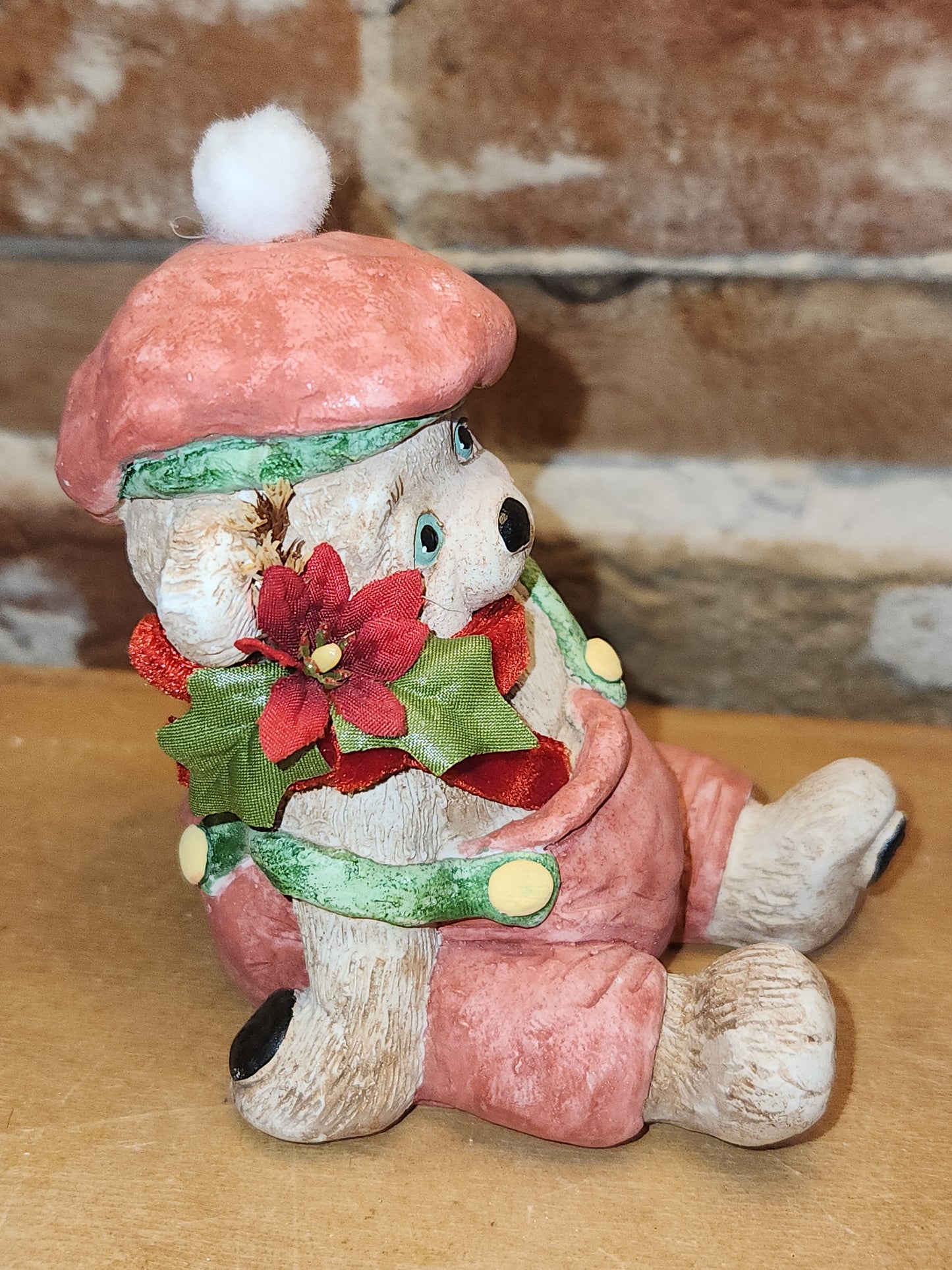 Vintage Dreamsicles Christmas Teddy 1994 Kirstin Haynes Cast Art Industries di16