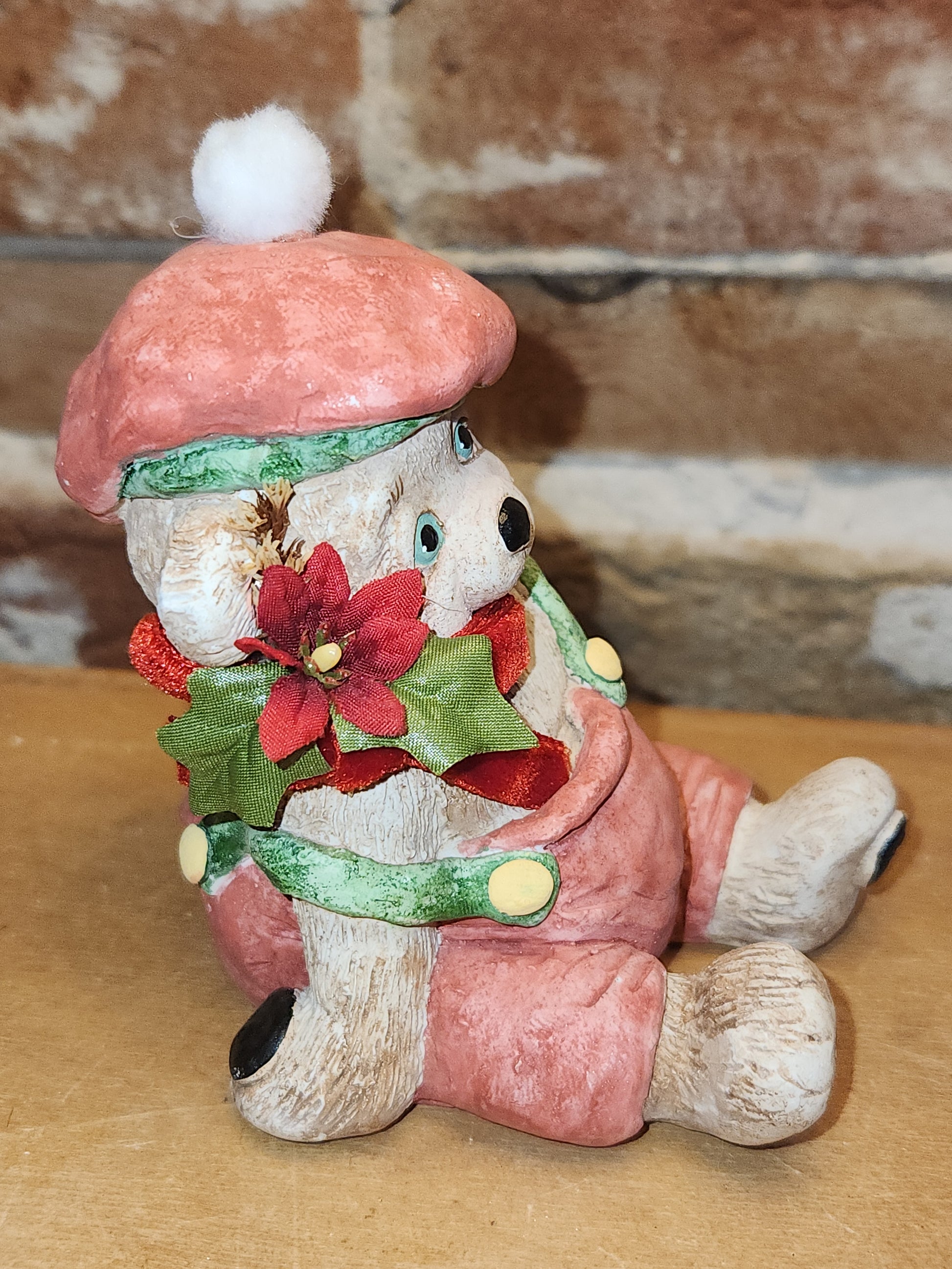 Vintage Dreamsicles Christmas Teddy 1994 Kirstin Haynes Cast Art Industries di16