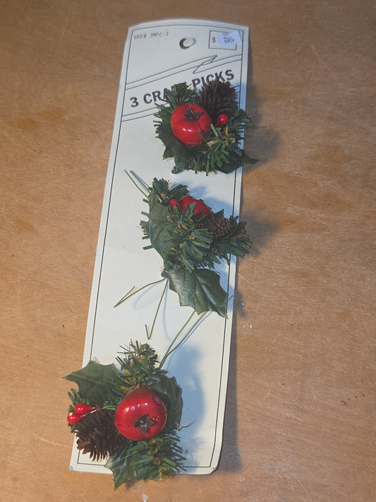 Vintage Christmas Craft Picks AS IS