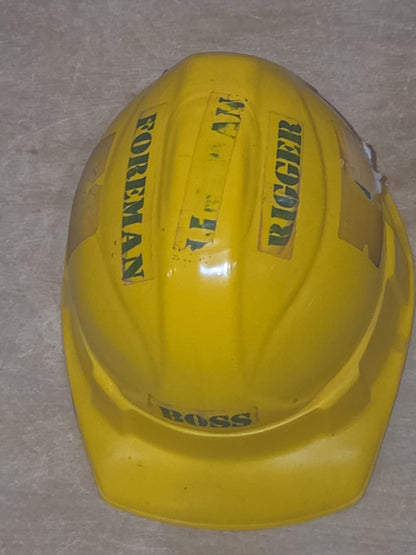Vintage Avon After Shave Foreman Boss Hard Hat Bottle Everlast Archie EMPTY AS Is