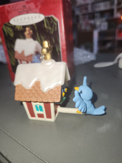 Vintage Hallmark Keepsake Ornament Christmas Tree Treetop Choir Bird Birdhouse 1998