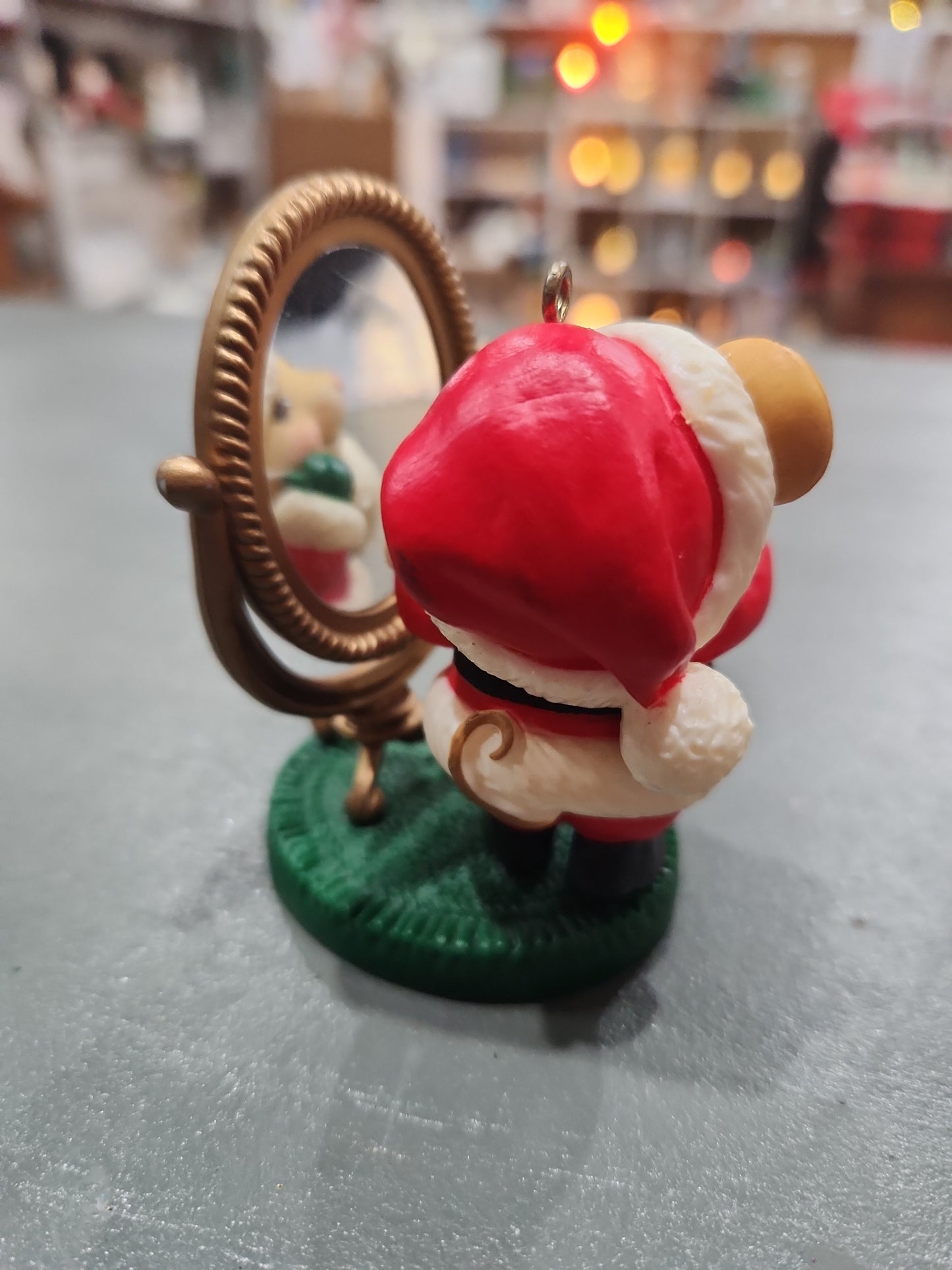 Vintage Avon Ornament Melvin P Merrymouse Christmas Mirror 1982 NO BOX av03 CLEARANCE