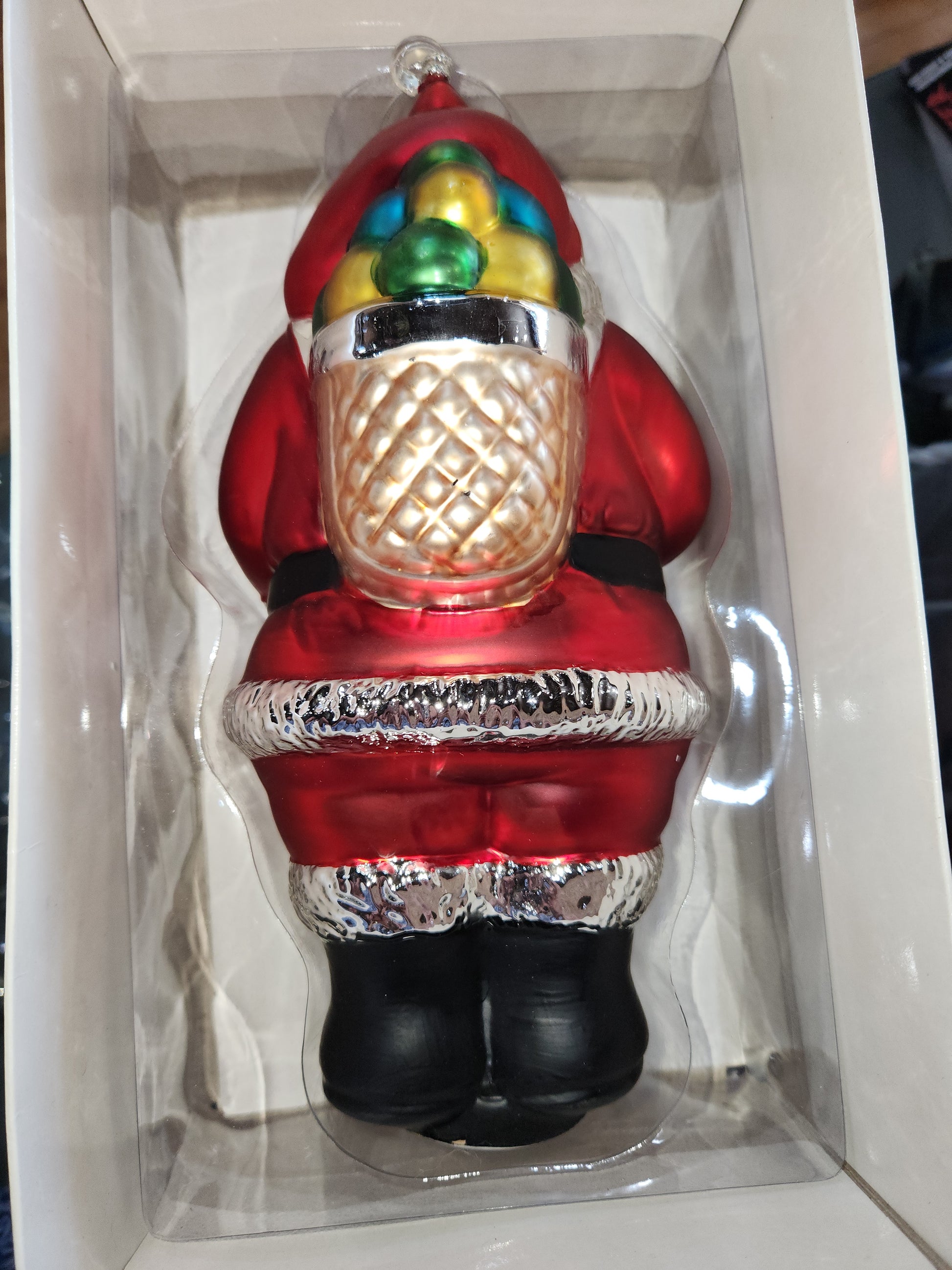 Department 56 St Nick Santa Claus Christmas Ornament Mercury Glass 9.5 Inch orn87