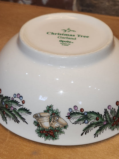 Spode 7" Small Bowl Christmas Tree Garland Pattern 2005 Made in China sp02