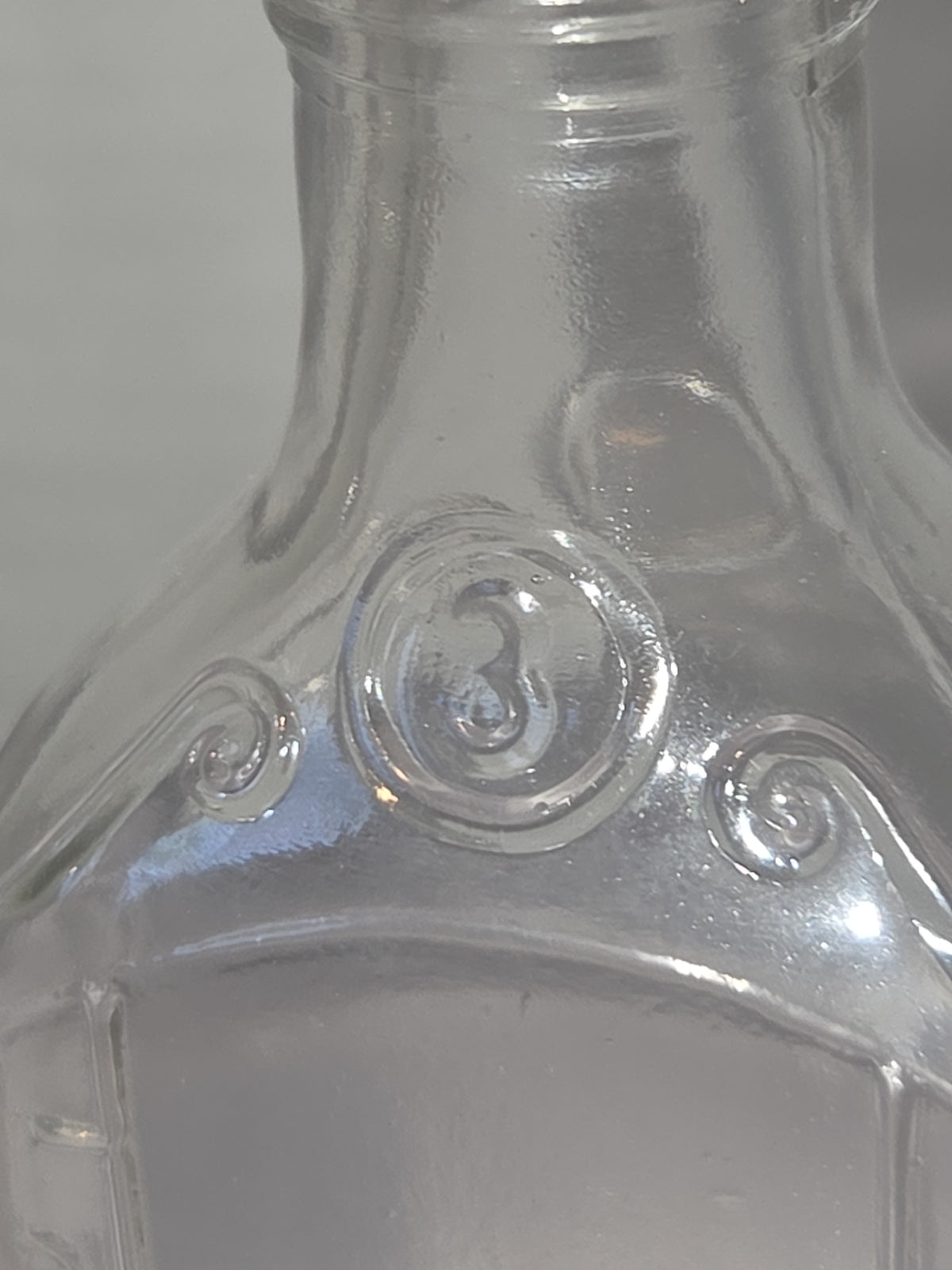 Vintage Glass Medicine Bottles Clear Embossed 3ii and 3 iv Set of 3 bottles Owens Early 1920s vmb65