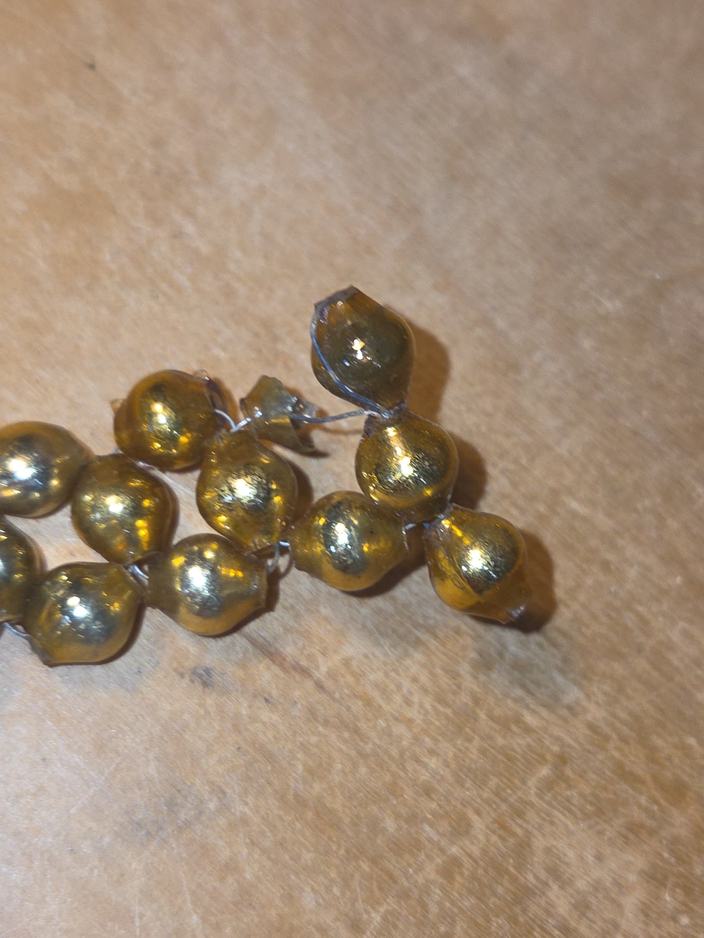 Vintage Mercury Bead Cross Ornaments AS IS For Crafting