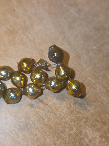 Vintage Mercury Bead Cross Ornaments AS IS For Crafting